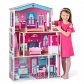 Продукт Woodyland Мирабела - Дървена къща с обзавеждане и асансьор за кукли тип Барби - 4 - BG Hlapeta