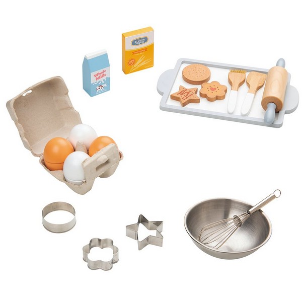 Продукт Lelin Toys - Комплект за печене с дървени продукти и аксесоари - 0 - BG Hlapeta