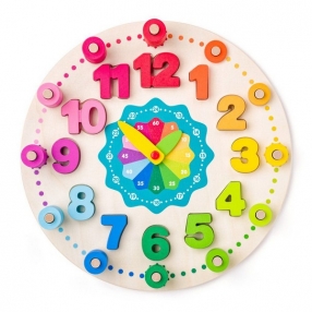 Woodyland - Дидактически часовник с броене на цифрите от 1-12