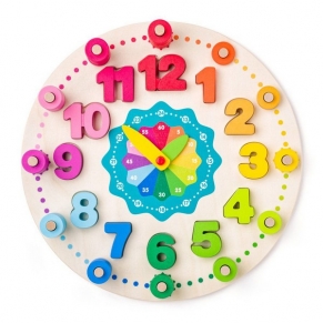 Woodyland - Дидактически часовник с броене на цифрите от 1-12