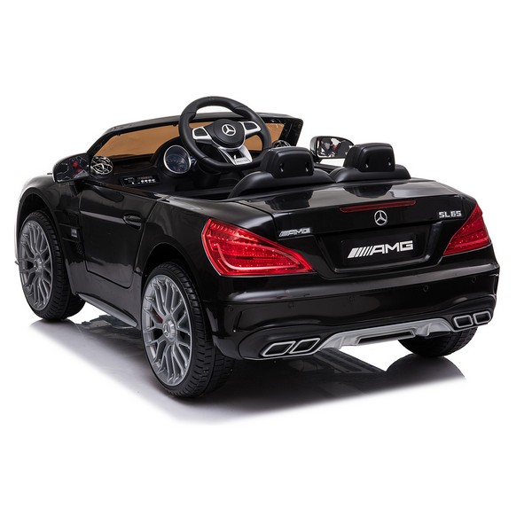 Продукт Акумулаторна кола Licensed Mercedes Benz SL65 SP, 12V с кожена седалка и отварящи се врати - 0 - BG Hlapeta