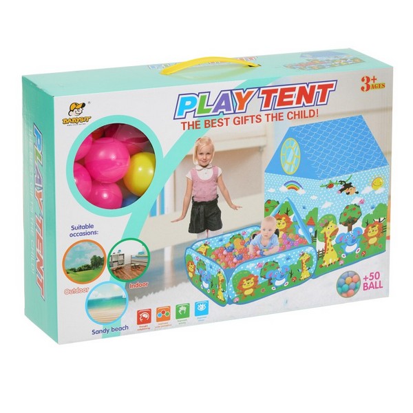 Продукт ITTL - 2 В 1 Детска палатка с двор за игра и 50 бр. топки - 0 - BG Hlapeta