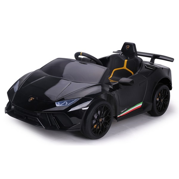 Продукт Акумулаторна кола Lamborghini Huracan 12V с меки гуми и кожена седалка - 0 - BG Hlapeta