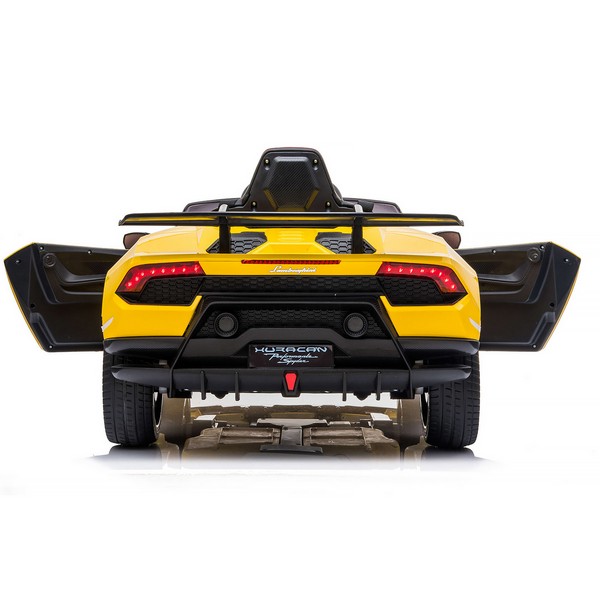 Продукт Акумулаторна кола Lamborghini Huracan 12V с меки гуми и кожена седалка - 0 - BG Hlapeta