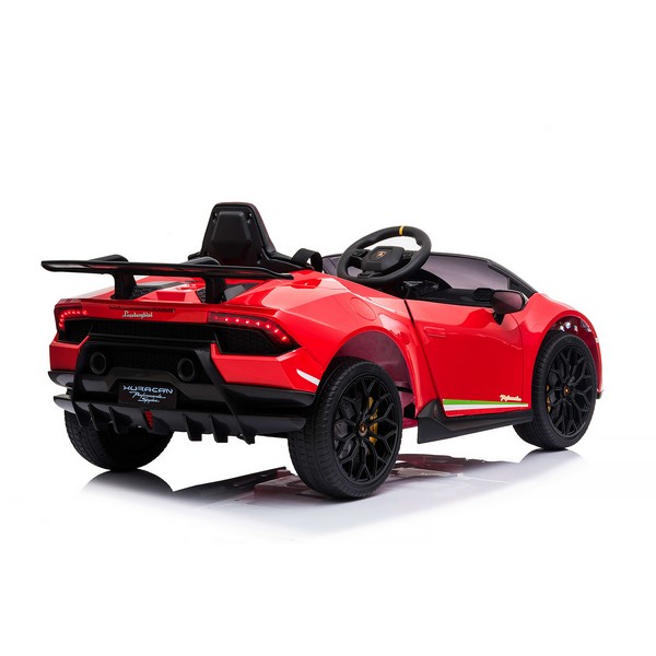 Продукт Акумулаторна кола Lamborghini Huracan 12V с меки гуми и кожена седалка - 0 - BG Hlapeta