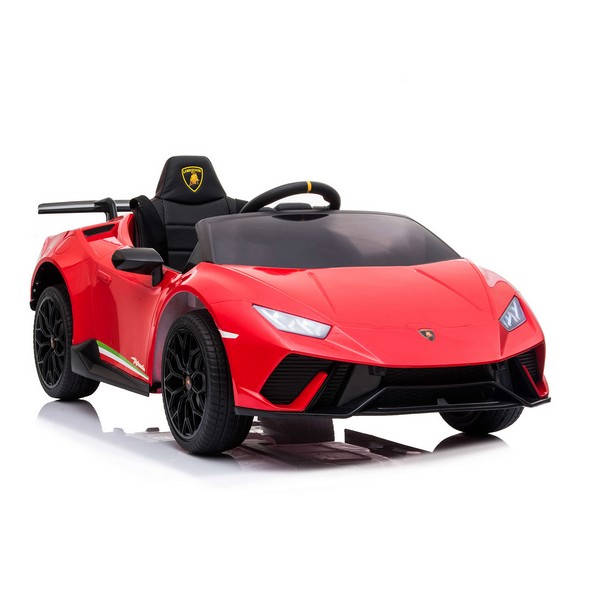 Продукт Акумулаторна кола Lamborghini Huracan 12V с меки гуми и кожена седалка - 0 - BG Hlapeta