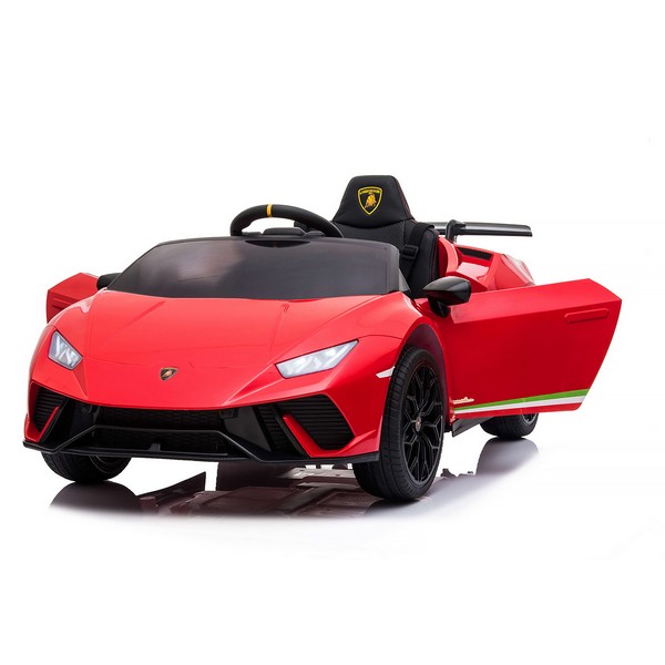 Продукт Акумулаторна кола Lamborghini Huracan 12V с меки гуми и кожена седалка - 0 - BG Hlapeta