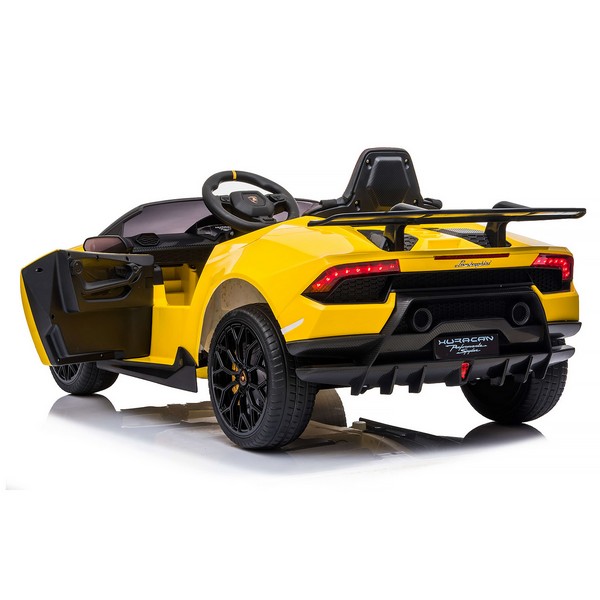 Продукт Акумулаторна кола Lamborghini Huracan 12V с меки гуми и кожена седалка - 0 - BG Hlapeta