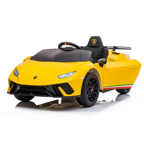 Продукт Акумулаторна кола Lamborghini Huracan 12V с меки гуми и кожена седалка - 0 - BG Hlapeta