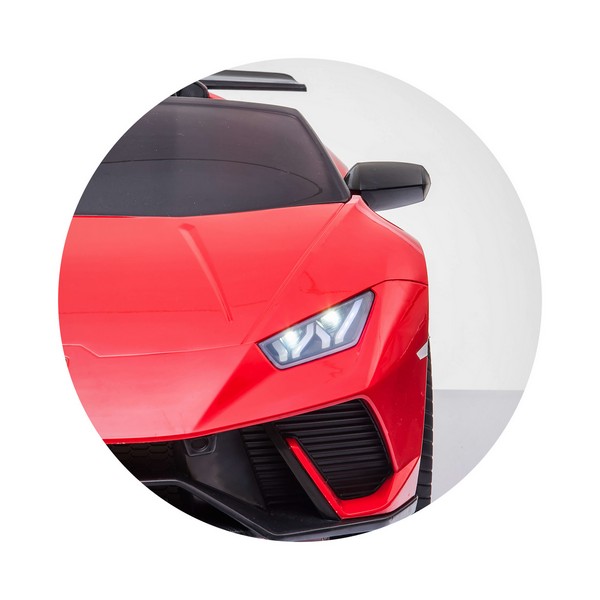 Продукт Акумулаторна кола Lamborghini Huracan 12V с меки гуми и кожена седалка - 0 - BG Hlapeta