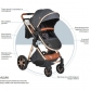 Продукт Moni Alma - Комбинирана детска количка, 2в1 - 28 - BG Hlapeta