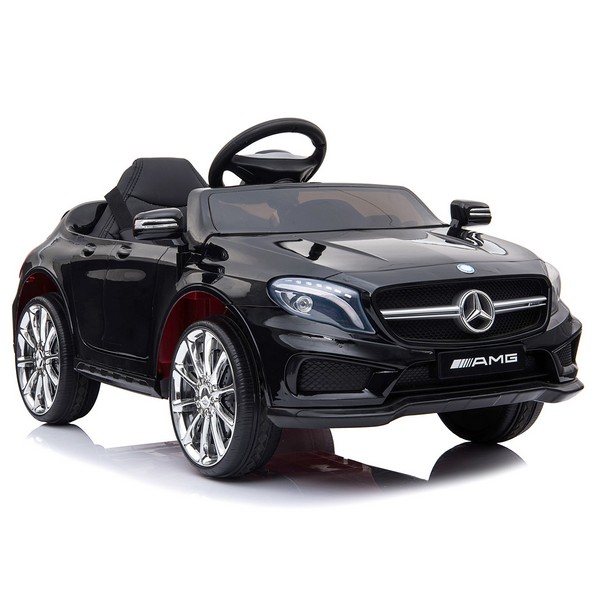Продукт Акумулаторна кола MercedesBenz GLA45 12V с меки гуми и коженa седалка - 0 - BG Hlapeta