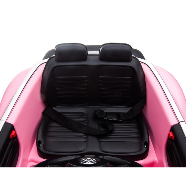 Продукт Акумулаторна кола licensed Volkswagen Beetle 12V с меки гуми и кожена седалка - 0 - BG Hlapeta