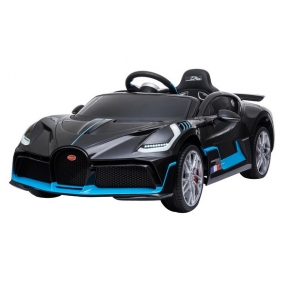 Акумулаторна кола licensed Bugatti Divo 12V с меки гуми и кожена седалка