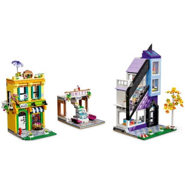 Продукт LEGO Friends Магазини за мебели и цветя в центъра - Конструктор - 0 - BG Hlapeta