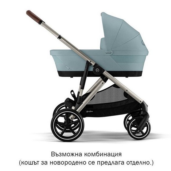 Продукт Cybex Gazelle S 2023 шаси Taupe - Бебешка количка за близнаци - 0 - BG Hlapeta