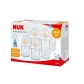 NUK First Choice+ Temperature Control - Старт сет каучук - 2х240мл + 2х120мл + кошница Продукт NUK First Choice+ Temperature Control - Старт сет каучук - 2х240мл + 2х120мл + кошница - 1 - BG Hlapeta