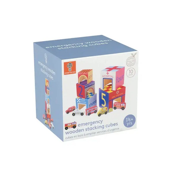 Продукт Orange Tree Toys Emergency Services - Кубчета за подраждане с колички - 0 - BG Hlapeta