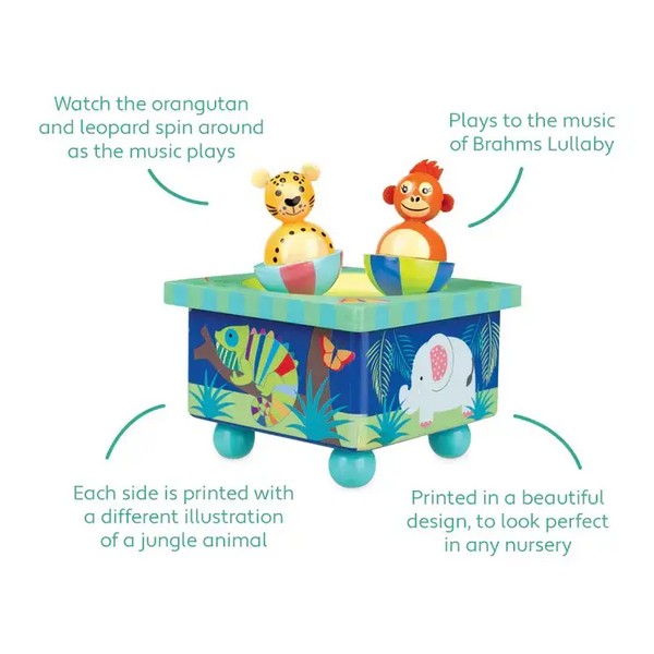 Продукт Orange Tree Toys Jungle Animals Танцуващи Животни - Музикална Кутия - 0 - BG Hlapeta