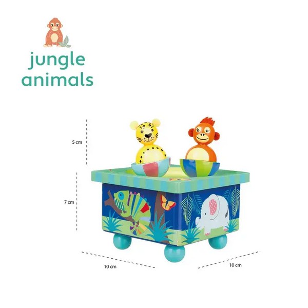 Продукт Orange Tree Toys Jungle Animals Танцуващи Животни - Музикална Кутия - 0 - BG Hlapeta