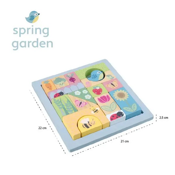 Продукт Orange Tree Toys Spring Garden Градина - Блок пъзел - 0 - BG Hlapeta