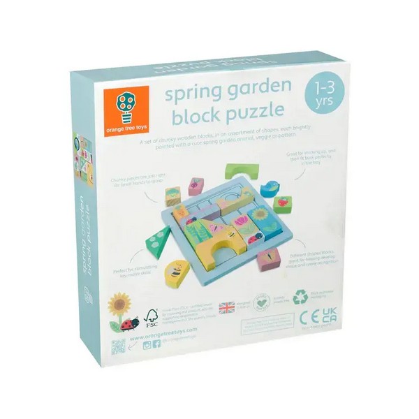 Продукт Orange Tree Toys Spring Garden Градина - Блок пъзел - 0 - BG Hlapeta