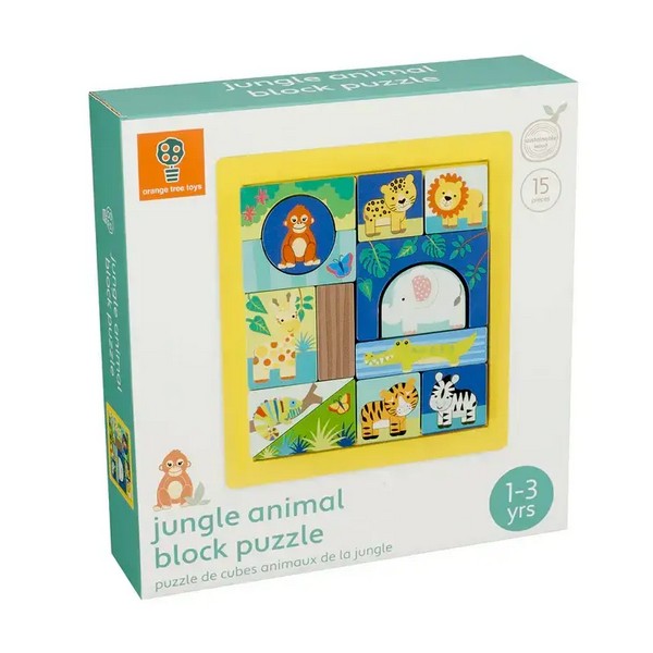 Продукт Orange Tree Toys Jungle Animals - Джунгла Монтесори Пъзел - 0 - BG Hlapeta