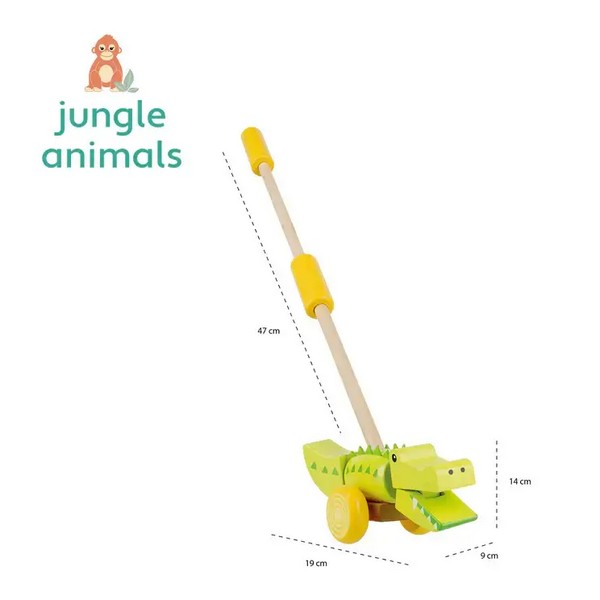 Продукт Orange Tree Toys Jungle Animals Крокодил - Дървена Буталка - 0 - BG Hlapeta