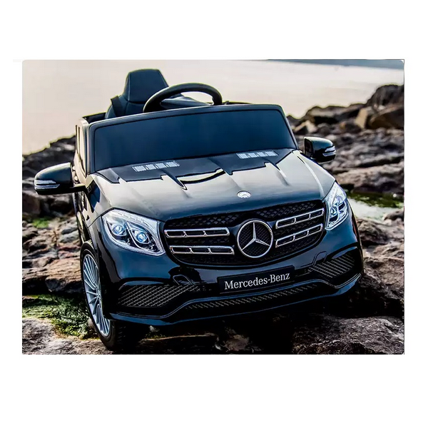 Продукт Акумулаторен джип Mercedes GL63 с меки гуми и кожена седалка - 0 - BG Hlapeta