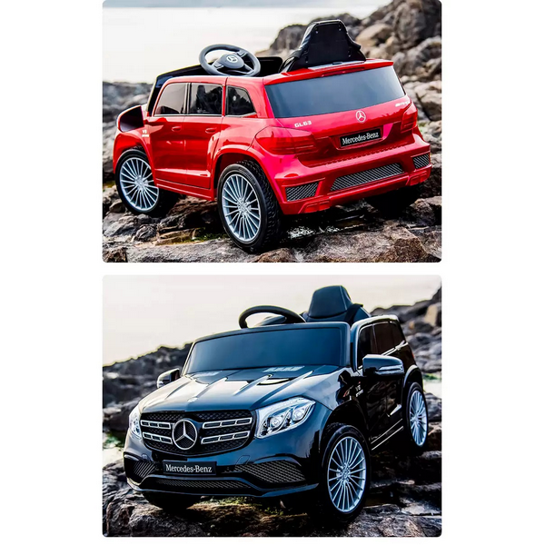 Продукт Акумулаторен джип Mercedes GL63 с меки гуми и кожена седалка - 0 - BG Hlapeta