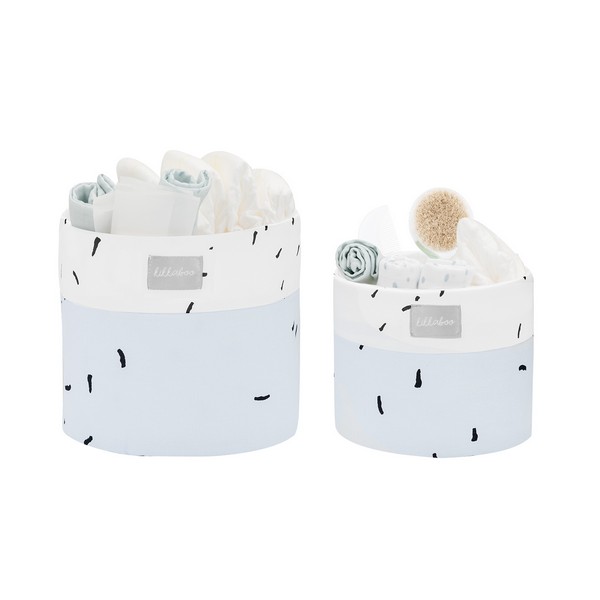 Продукт Kikkaboo Bear with me - Комплект кош за аксесоари 2 бр - 18см и 14см - 0 - BG Hlapeta