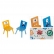 Ginger home GHOSTS - Детска Дървена Маса с 2 Столчета, Комплект - за Игра, Рисуване, Хранене