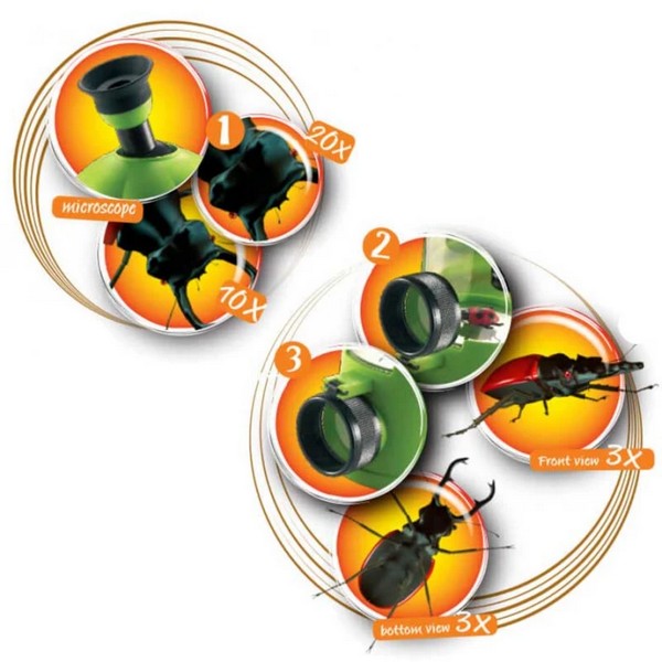 Продукт NAVIR - Детски микроскоп за тройно наблюдение на насекоми - 0 - BG Hlapeta