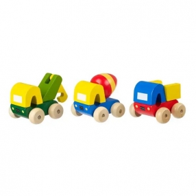 Orange Tree Toys Vehicles - Строителни машини, 3 части