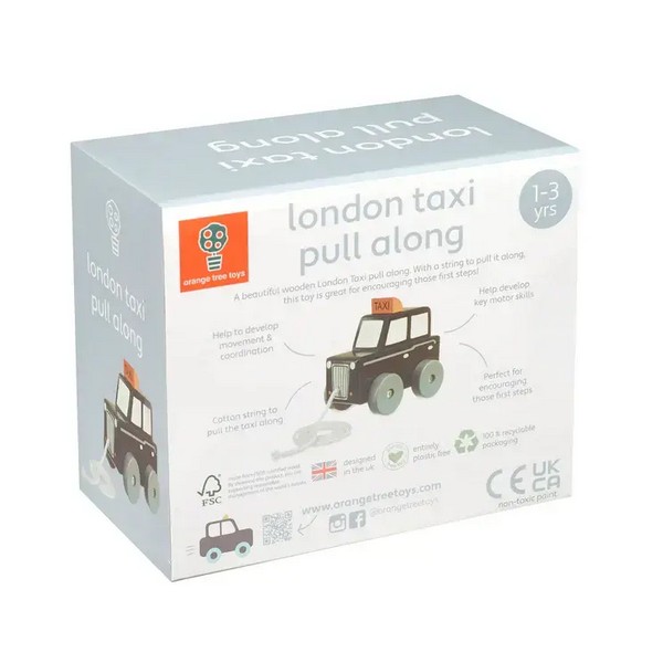 Продукт Orange Tree Toys British Collection Такси - Играчка за дърпане - 0 - BG Hlapeta