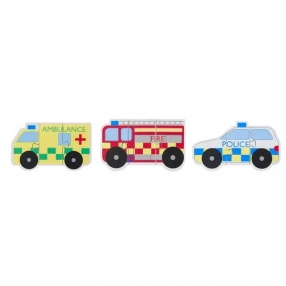 Orange Tree Toys Emergency Services - Комплект дървени пъзели
