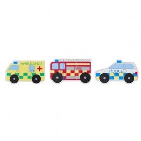 Orange Tree Toys Emergency Services - Комплект дървени пъзели