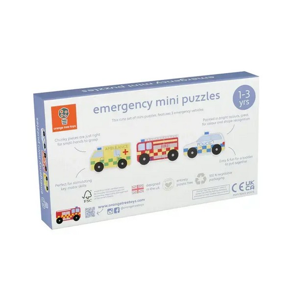 Продукт Orange Tree Toys Emergency Services - Комплект дървени пъзели - 0 - BG Hlapeta