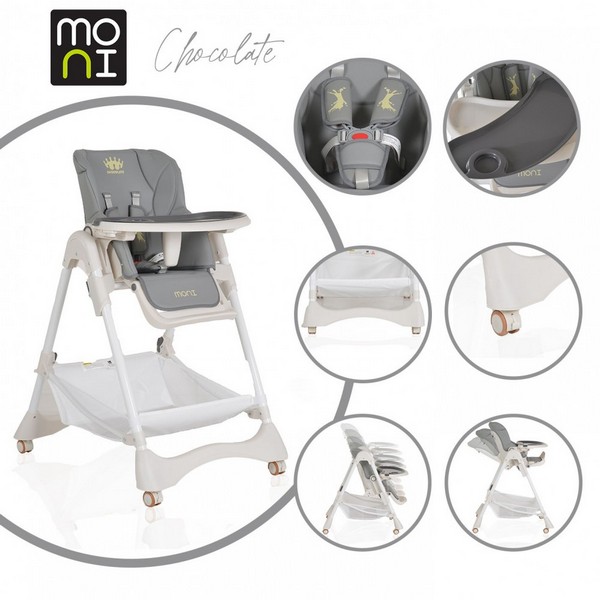 Продукт Moni Chocolate - Детски стол за хранене  - 0 - BG Hlapeta