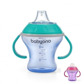 BabyOno - Неразливаща се чаша с мек накрайник 180мл