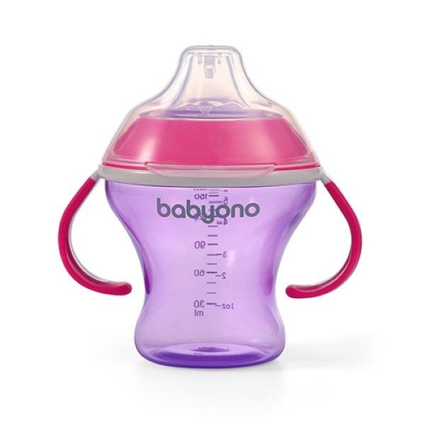 Продукт BabyOno - Неразливаща се чаша с мек накрайник 180мл - 0 - BG Hlapeta
