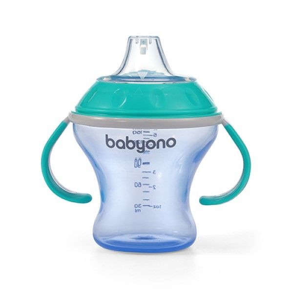 Продукт BabyOno - Неразливаща се чаша с мек накрайник 180мл - 0 - BG Hlapeta