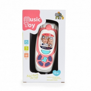 Moni toys - Бебешки музикален телефон с бутони
