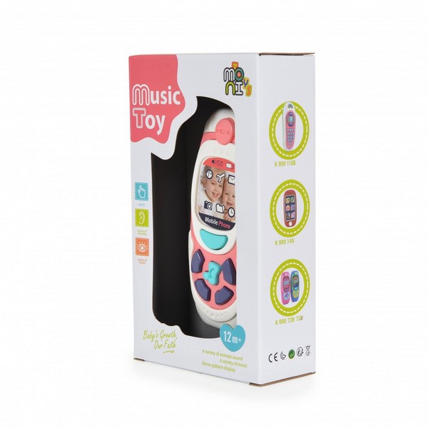 Продукт Moni toys - Бебешки музикален телефон с бутони - 0 - BG Hlapeta