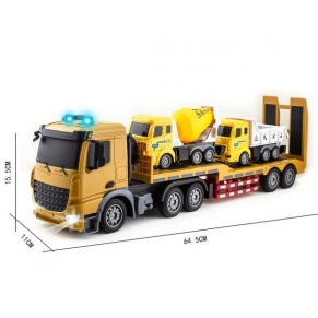 Yifeng City Truck - Камион автовоз Radio/C 1:18 с бетонобъркачка и самосвал