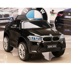 Акумулаторен джип licensed BMW X6M 12V с меки гуми и кожена седалка