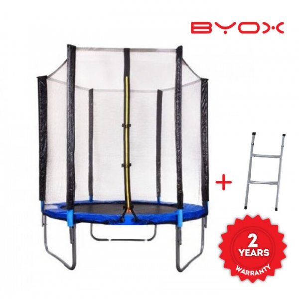 Продукт Byox 6FT- Батут с мрежа,стълба и дъждобран -183 см - 0 - BG Hlapeta