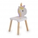 Moni Unicorn - Дървен сет маса с два стола 4
