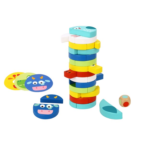 Продукт Tooky toy Animals - Дървена игра за баланс 61 части - 0 - BG Hlapeta