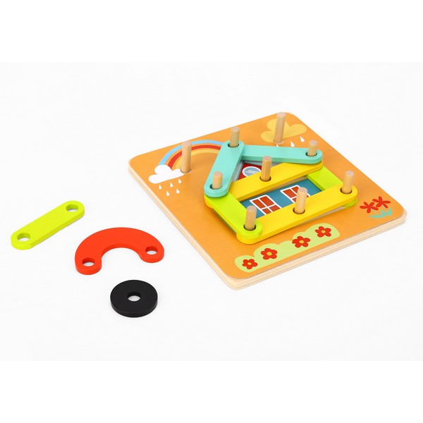 Продукт Tooky toy - Дървен образователен пъзел 4в1 24 части - 0 - BG Hlapeta